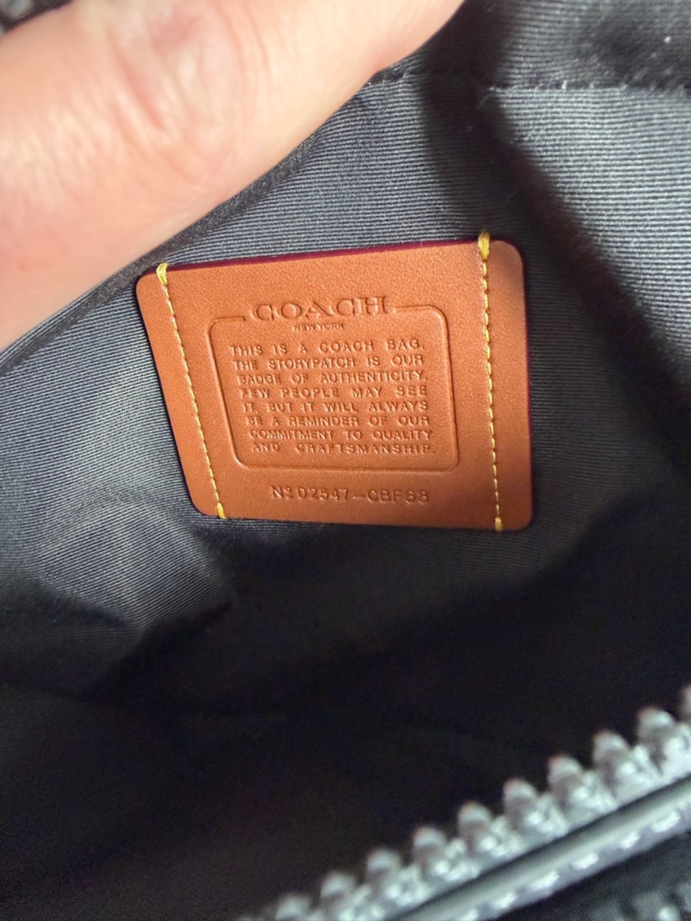 Coach RACER Black Smooth Leather Belt/Crossbody Bag - Picture 3 of 5